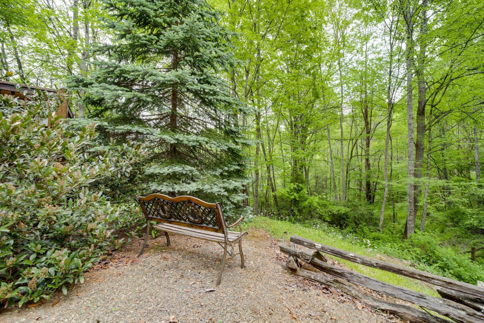 Peaceful Smoky Mountain Cabin With Deck And Fire Pit! Waynesville Bagian luar foto